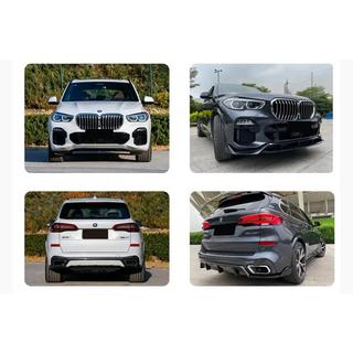 Диффузор заднего бампера V2 (2018-2022, Черный Глянец) BMW X5 G05 2019–2026 гг. фото 4
