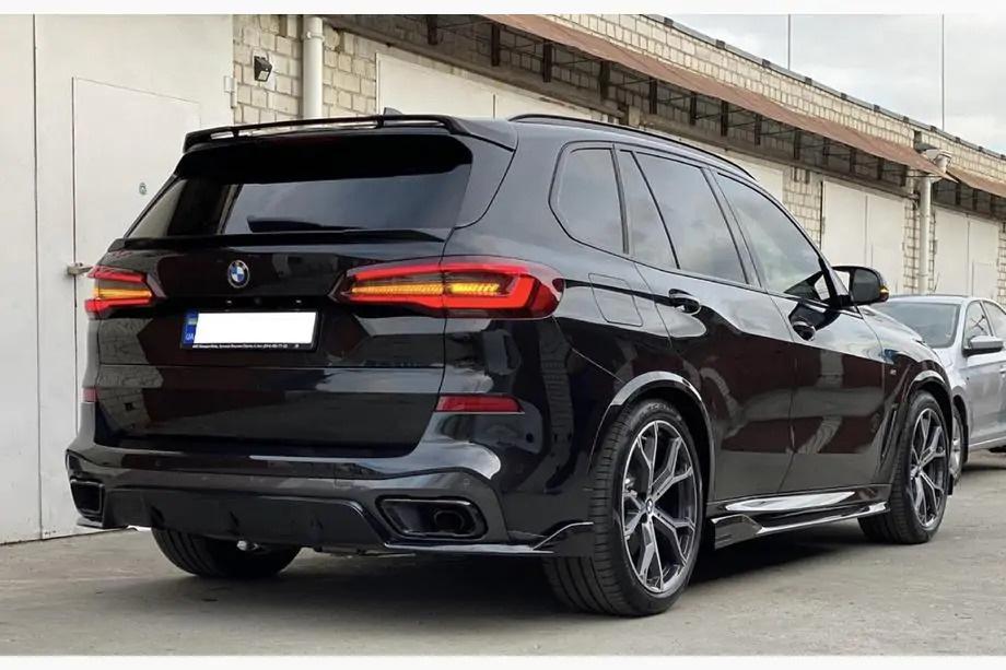BMW X5 G05 2019–2026 гг. Диффузор заднего бампера V2 (2018-2022, Черный Глянец) Фото 7