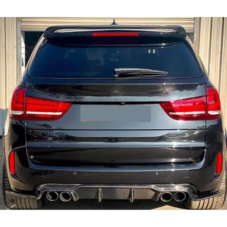Задний диффузор V1 (для F85, карбон) BMW X5 F15 2013-2018 гг. фото 4