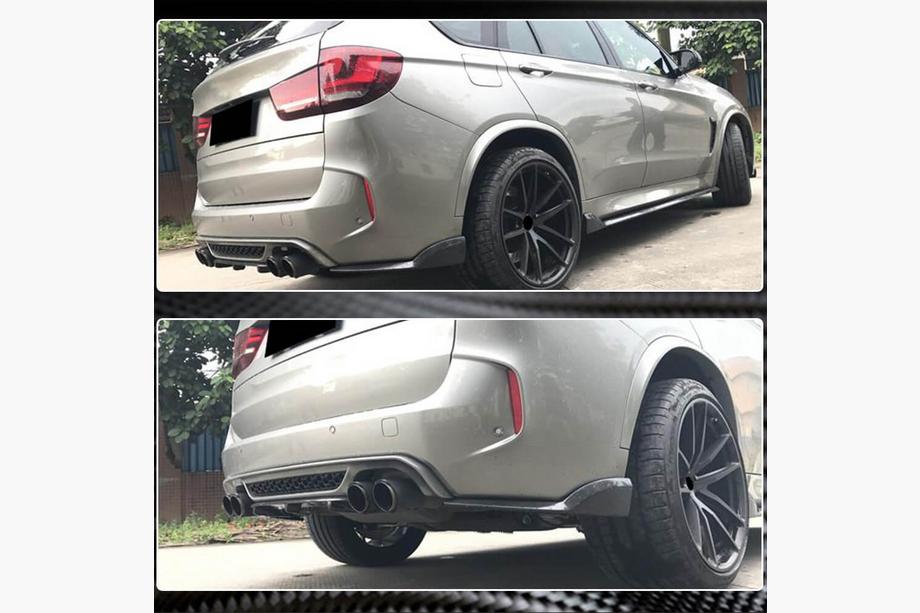 BMW X5 F15 2013-2018 гг. Диффузор заднего бампера FRP V5 (для F85) Фото 4