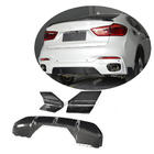 BMW X6 F16 2014-2019 гг. Диффузор заднего бампера V1 (для M-Sport, Карбон) фото 1