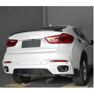 Диффузор заднего бампера V1 (для M-Sport, Карбон) BMW X6 F16 2014-2019 гг. фото 2