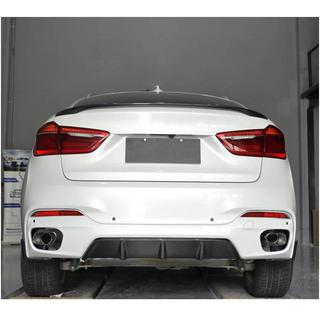 Диффузор заднего бампера V1 (для M-Sport, Карбон) BMW X6 F16 2014-2019 гг. фото 3