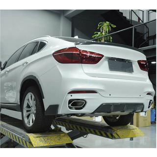 Диффузор заднего бампера V1 (для M-Sport, Карбон) BMW X6 F16 2014-2019 гг. фото 4