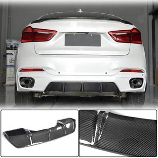Диффузор заднего бампера V2 (для M-Sport, Карбон) BMW X6 F16 2014-2019 гг. фото 1