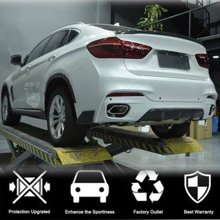 Диффузор заднего бампера V2 (для M-Sport, Карбон) BMW X6 F16 2014-2019 гг. фото 2