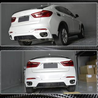 Диффузор заднего бампера V2 (для M-Sport, Карбон) BMW X6 F16 2014-2019 гг. фото 3