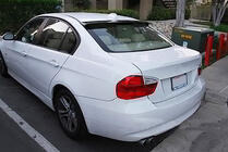 BMW 3 серия E90/E91 2005-2011 гг. Задний Спойлер V1 (для E90, Карбон) фото 3