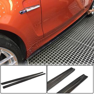 Накладки на пороги Carbon (для E82, Carbon) BMW 1 серия E81/E82/E87/E88 2004-2011 гг. фото 1
