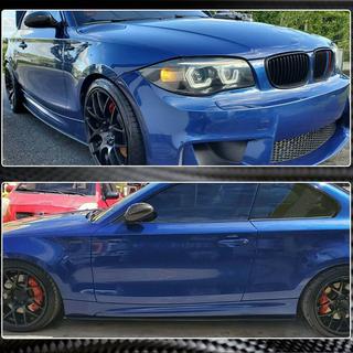 Накладки на пороги Carbon (для E82, Carbon) BMW 1 серия E81/E82/E87/E88 2004-2011 гг. фото 3