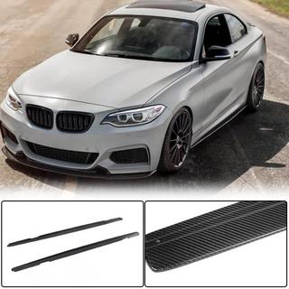 Накладки на пороги (для M-Sport, Карбон) BMW 2 серия F22/F23 2014-2021 гг. фото 1