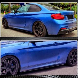 Накладки на пороги (для M-Sport, Карбон) BMW 2 серия F22/F23 2014-2021 гг. фото 4