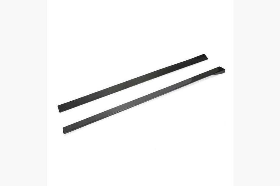 BMW 2 серия F22/F23 2014-2021 гг. Накладки на пороги V2 (для F87, Карбон) Image