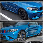 BMW 2 серия F22/F23 2014-2021 гг. Накладки на пороги Carbon V5 (для M-Competition) фото 5