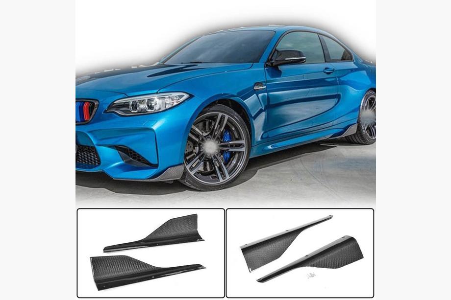 BMW 2 серия F22/F23 2014-2021 гг. Накладки на пороги Carbon V5 (для M-Competition) Image