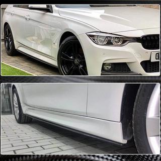 Накладки на пороги V1 (для порогов M-Sport, карбон) BMW 3 серия F30/F31 2012-2019 гг. фото 4