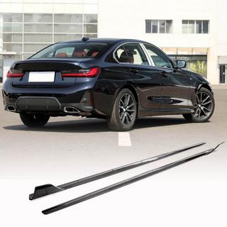 Накладки на пороги V1 (для G20 M-Sport, карбон) BMW 3 серия G20/G21 2018- гг. фото 1