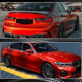 Накладки на пороги V3 (для G20 M-Sport, карбон) BMW 3 серия G20/G21 2018- гг. фото 3