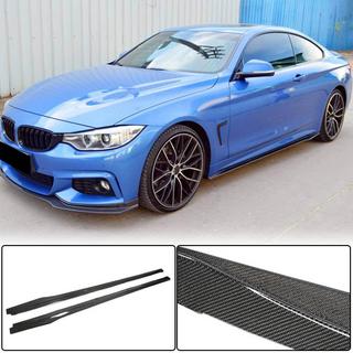 Накладки на Пороги V1 (для F32/F33 M-Sport, Карбон) BMW 4 серия F32/F33/F36 2012-2020 гг. фото 1
