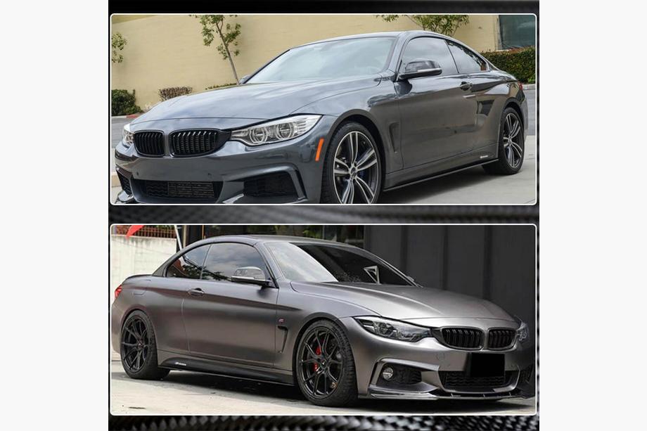 BMW 4 серия F32/F33/F36 2012-2020 гг. Накладки на пороги ABSV5 (для M-Sport) Фото 5