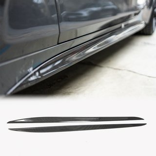 Накладки на пороги V2 (для G22/G23 M-Sport, Карбон) BMW 4 серия G22/23/26 2020- гг. фото 1