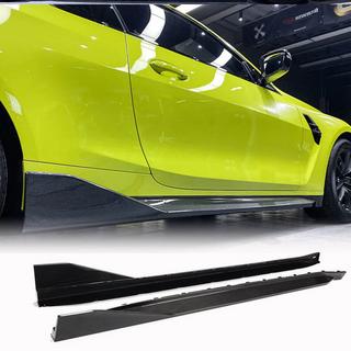 Накладки на пороги V1 (для G82/G83, Карбон) BMW 4 серия G22/23/26 2020- гг. фото 1