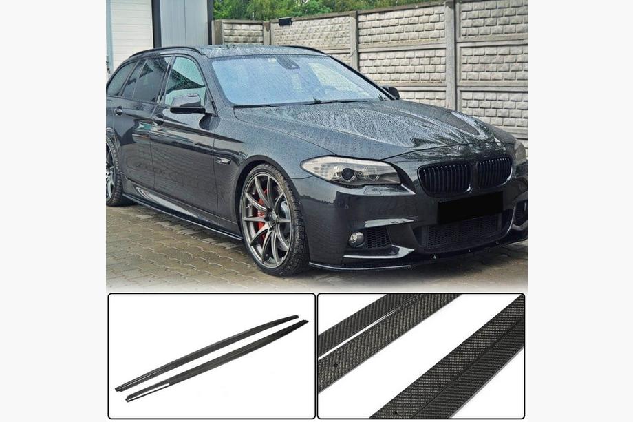 BMW 5 серия F10/F11 2010–2016 гг. Накладки на пороги (для порогов M-Sport/M5, Карбон) Image