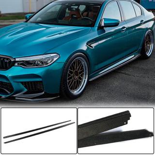 Накладки на пороги V2 (для M-Sport/M5, карбон) BMW 5 серия G30/G31 2017–2023 гг. фото 1