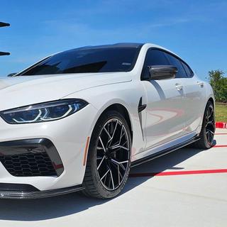 Накладки на пороги V1 (для G16 M-Sport/F93 M8, Карбон) BMW 8 серия G14/G15/G16 2018- гг. фото 2
