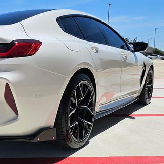 Накладки на пороги V1 (для G16 M-Sport/F93 M8, Карбон) BMW 8 серия G14/G15/G16 2018- гг. фото 3