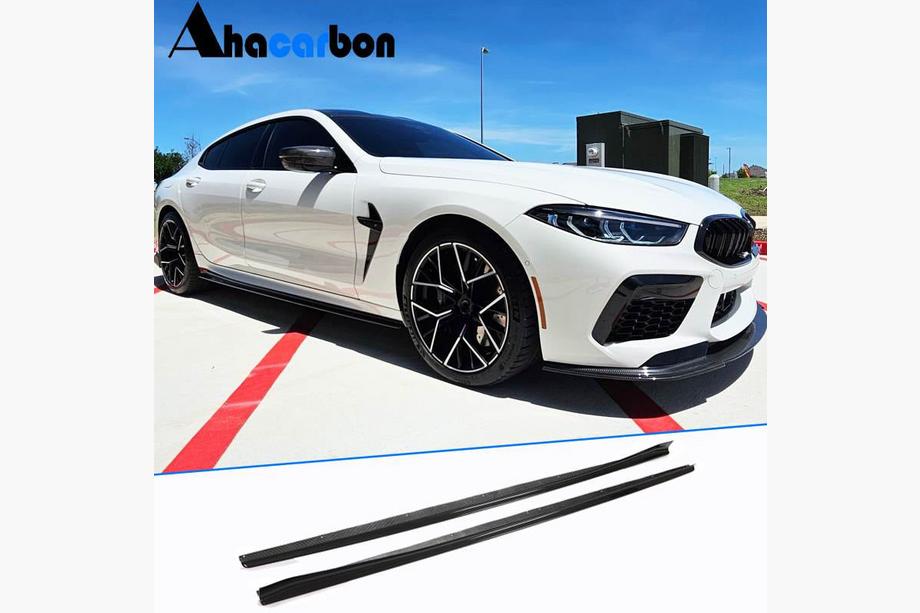 BMW 8 серия G14/G15/G16 2018- гг. Накладки на пороги V1 (для G16 M-Sport/F93 M8, Карбон) Image