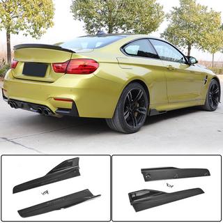 Накладки на пороги V4 (для F82/F83, Карбон) BMW 4 серия F32/F33/F36 2012-2020 гг. фото 1