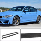 BMW 3 серия F30/F31 2012-2019 гг. Накладки на пороги V1 (под пороги M3, карбон) фото 1