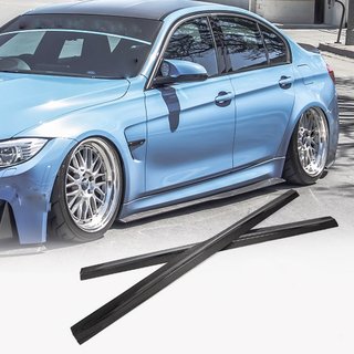 Накладки на пороги V2 (под пороги M3, карбон) BMW 3 серия F30/F31 2012-2019 гг. фото 1