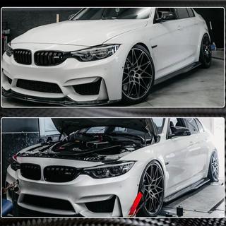 Накладки на пороги V2 (под пороги M3, карбон) BMW 3 серия F30/F31 2012-2019 гг. фото 4