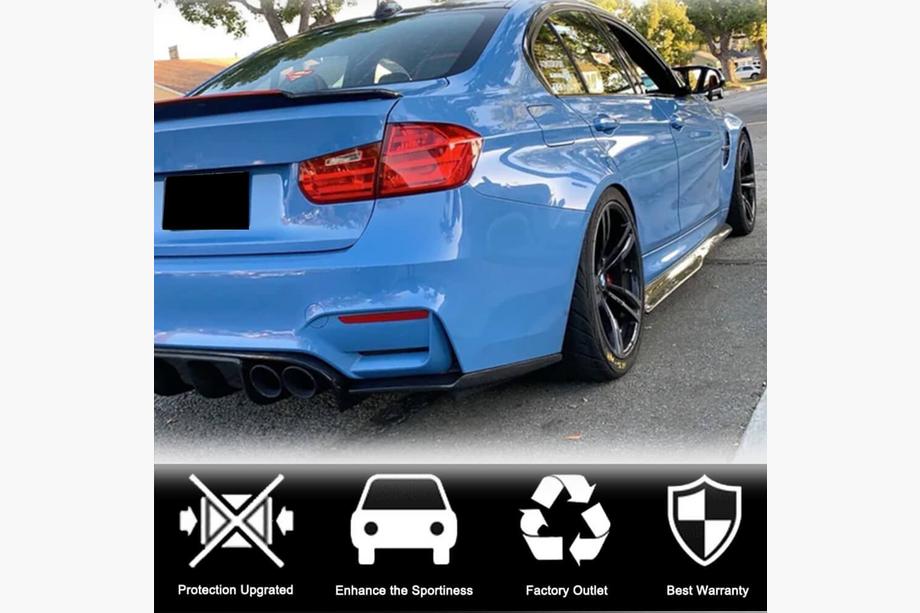 BMW 3 серия F30/F31 2012-2019 гг. Накладки на пороги V2 (под пороги M3, карбон) Фото 2