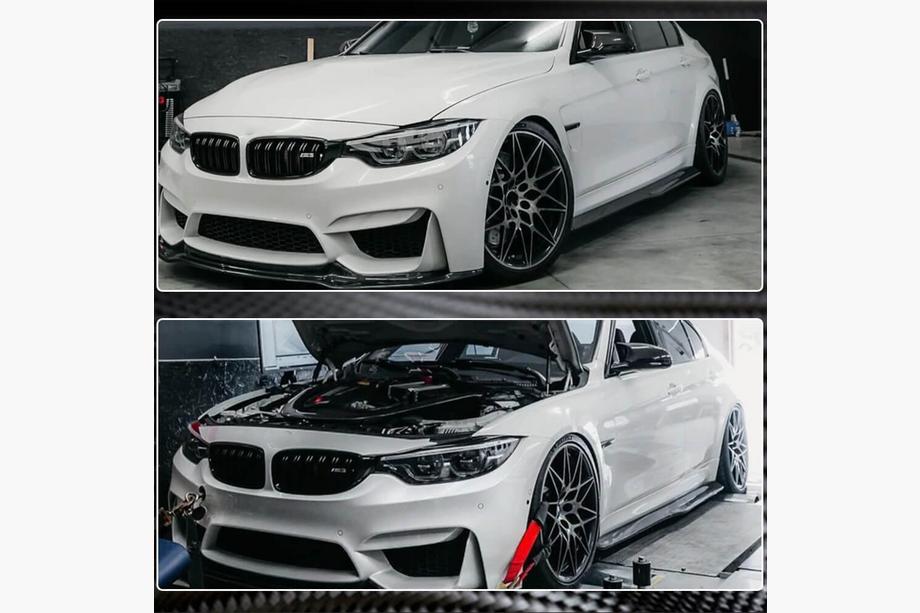 BMW 3 серия F30/F31 2012-2019 гг. Накладки на пороги V2 (под пороги M3, карбон) Фото 4