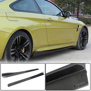 Накладки на пороги V2 (для F82/F83, Карбон) BMW 4 серия F32/F33/F36 2012-2020 гг. фото 1
