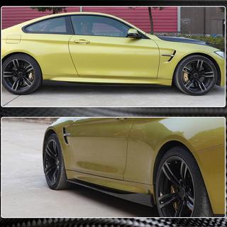 Накладки на пороги V2 (для F82/F83, Карбон) BMW 4 серия F32/F33/F36 2012-2020 гг. фото 3