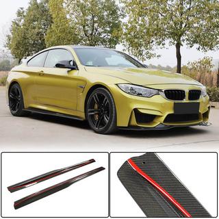 Накладки на пороги V3 (для F82/F83, Карбон) BMW 4 серия F32/F33/F36 2012-2020 гг. фото 1
