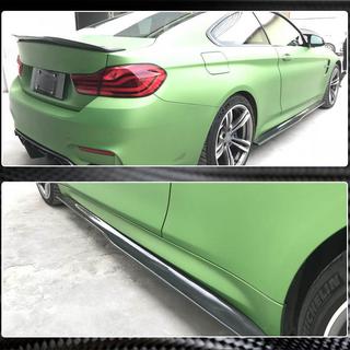 Накладки на пороги V3 (для F82/F83, Карбон) BMW 4 серия F32/F33/F36 2012-2020 гг. фото 4