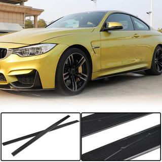 Накладки на пороги V5 (для F82/F83, Карбон) BMW 4 серия F32/F33/F36 2012-2020 гг. фото 1