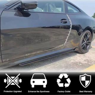 Накладки на пороги V3 (для G22/G23 M-Sport, Карбон) BMW 4 серия G22/23/26 2020- гг. фото 2