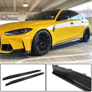 Накладки на пороги V4 (для G80, Карбон) BMW 3 серия G20/G21 2018- гг. фото 1