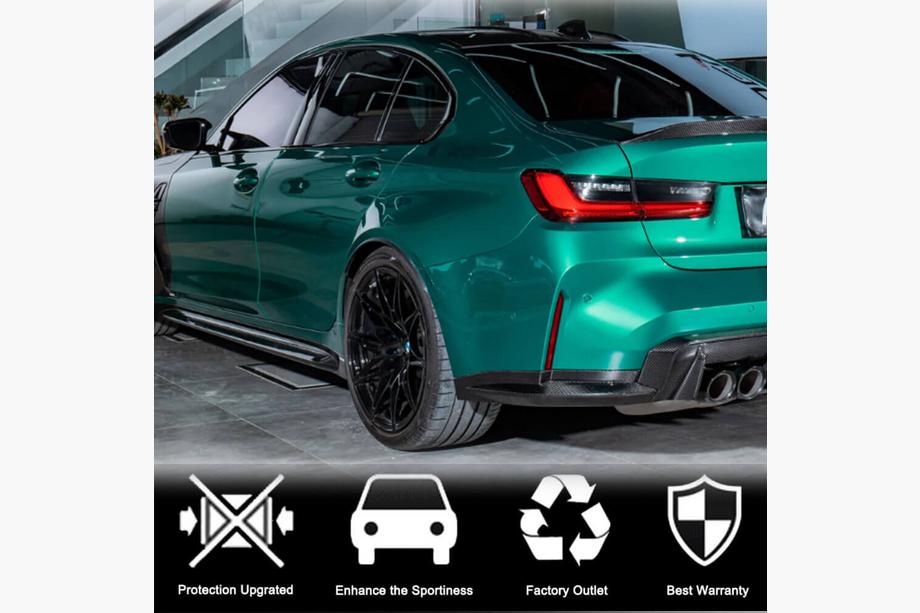 BMW 3 серия G20/G21 2018- гг. Накладки на пороги Carbon V5 (для G80) Фото 2