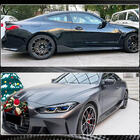 BMW 4 серия G22/23/26 2020- гг. Накладки на пороги V2 (для G82/G83, Карбон) фото 5