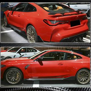 Накладки на пороги V2 (для G82/G83, Карбон) BMW 4 серия G22/23/26 2020- гг. фото 4