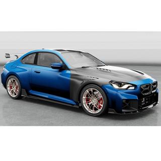Накладки на пороги V1 (для G87, Карбон) BMW 2 серия G42 2021- гг. фото 4
