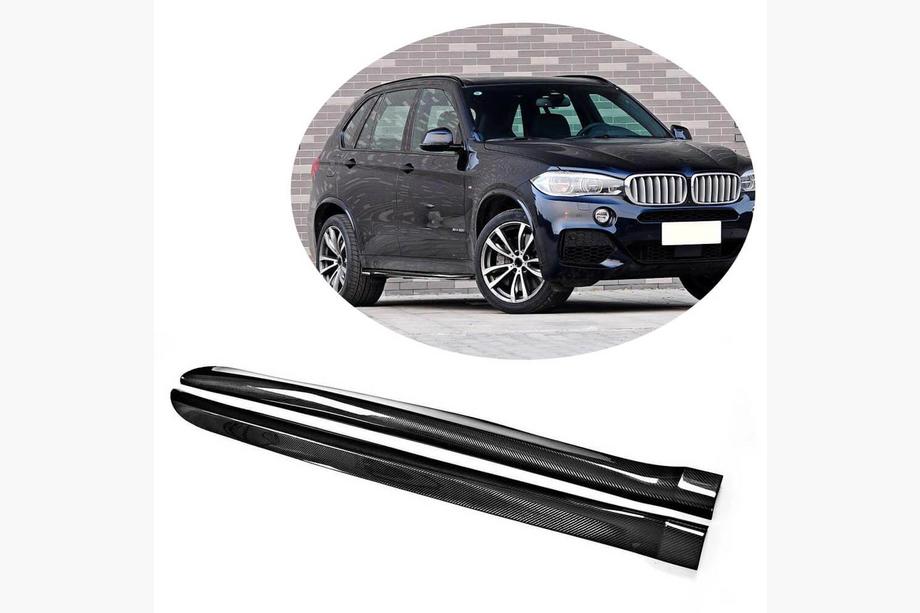 BMW X5 F15 2013-2018 гг. Накладки на пороги (для M-Sport, Карбон) Image