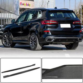 Накладки на пороги Carbon V2 (Натуральный карбон) фото 1